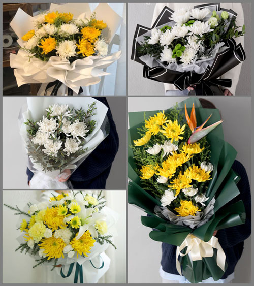 广东梅州市丰顺县留隍镇庵坑村白事花束代送